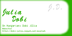 julia dobi business card